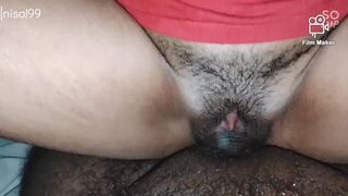 Растянул хуем заросшую пизду горячей жены